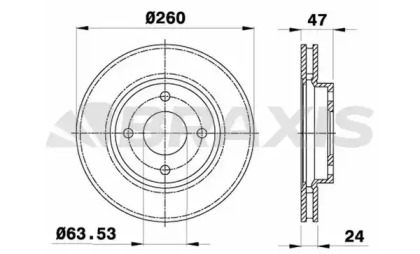 Тормозной диск BRAXIS AE0194