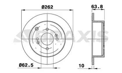 Тормозной диск BRAXIS AE0204