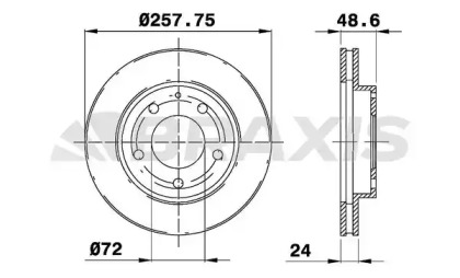 Тормозной диск BRAXIS AE0215