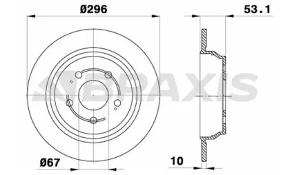 Тормозной диск BRAXIS AE0230