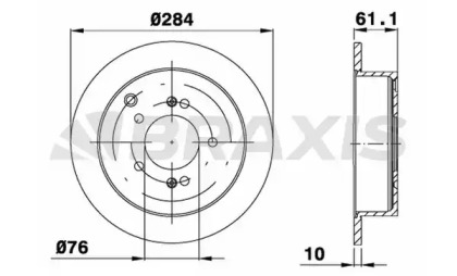 Тормозной диск BRAXIS AE0243