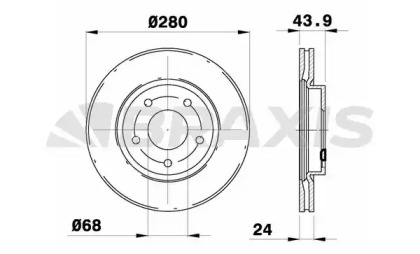 Тормозной диск BRAXIS AE0260