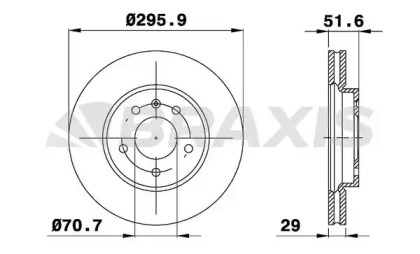 Тормозной диск BRAXIS AE0266