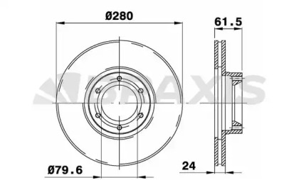 Тормозной диск BRAXIS AE0267