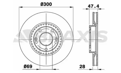 Тормозной диск BRAXIS AE0274