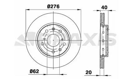 Тормозной диск BRAXIS AE0286