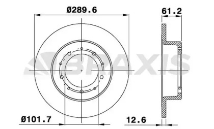 Тормозной диск BRAXIS AE0290