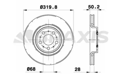 Тормозной диск BRAXIS AE0291