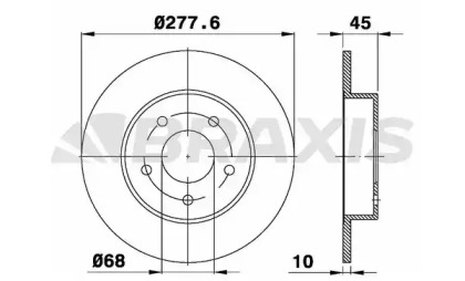 Тормозной диск BRAXIS AE0298