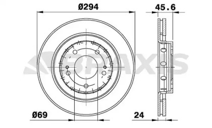 Тормозной диск BRAXIS AE0301