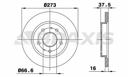 Тормозной диск BRAXIS AE0303