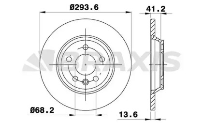 Тормозной диск BRAXIS AE0305