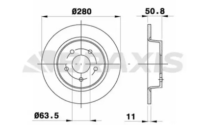 Тормозной диск BRAXIS AE0320