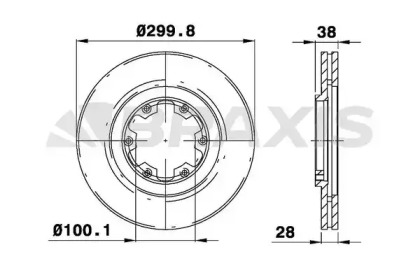 Тормозной диск BRAXIS AE0330