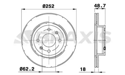 Тормозной диск BRAXIS AE0337