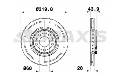 Тормозной диск BRAXIS AE0350