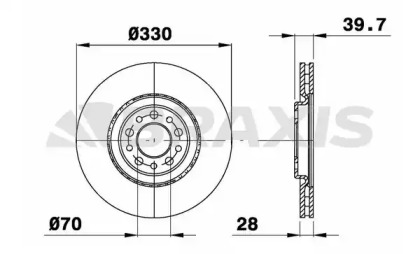 Тормозной диск BRAXIS AE0373