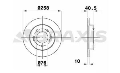 Тормозной диск BRAXIS AE0386