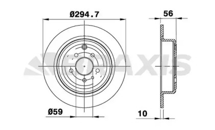 Тормозной диск BRAXIS AE0413