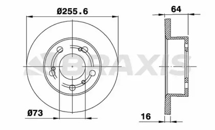 Тормозной диск BRAXIS AE0427