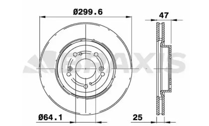 Тормозной диск BRAXIS AE0432