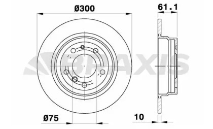 Тормозной диск BRAXIS AE0447