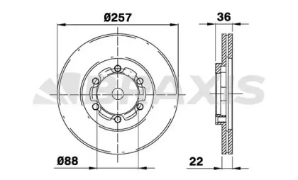 Тормозной диск BRAXIS AE0478