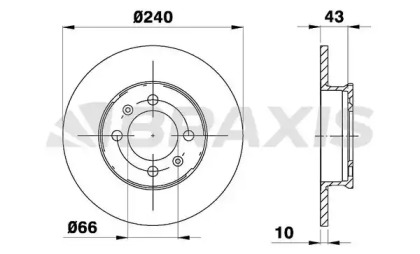 Тормозной диск BRAXIS AE0486