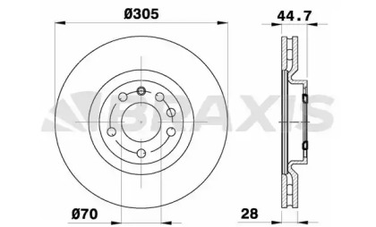 Тормозной диск BRAXIS AE0501