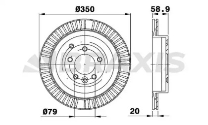 Тормозной диск BRAXIS AE0502