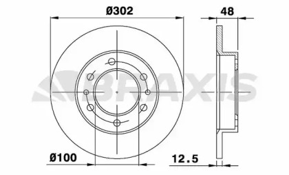 Тормозной диск BRAXIS AE0504