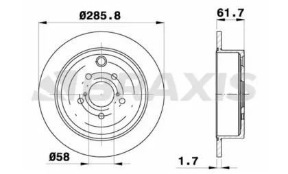 Тормозной диск BRAXIS AE0512