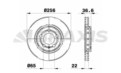 Тормозной диск BRAXIS AE0529