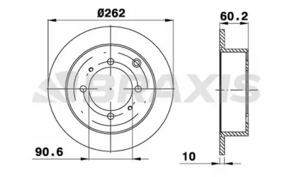 Тормозной диск BRAXIS AE0536