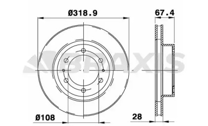 Тормозной диск BRAXIS AE0543