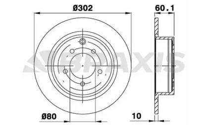 Тормозной диск BRAXIS AE0549