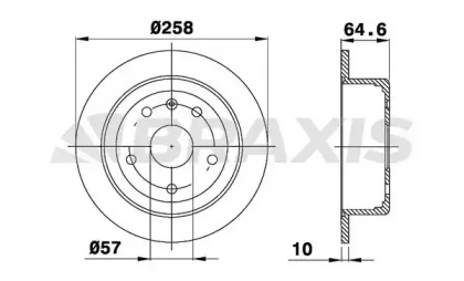Тормозной диск BRAXIS AE0553