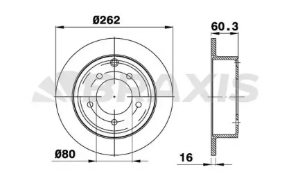 Тормозной диск BRAXIS AE0561