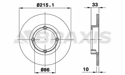 Тормозной диск BRAXIS AE0577