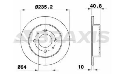 Тормозной диск BRAXIS AE0579