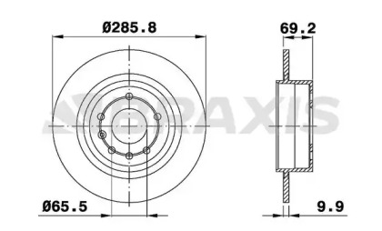 Тормозной диск BRAXIS AE0583