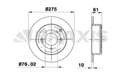 Тормозной диск BRAXIS AE0584