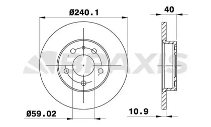 Тормозной диск BRAXIS AE0597