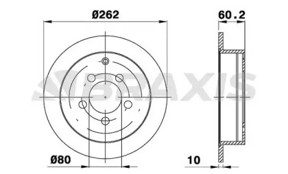 Тормозной диск BRAXIS AE0599