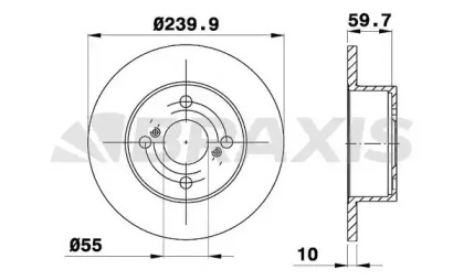 Тормозной диск BRAXIS AE0610