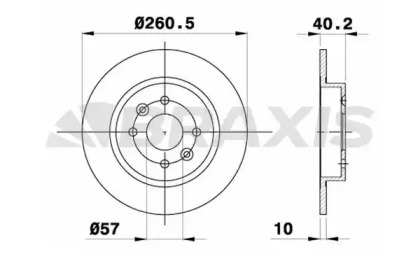 Тормозной диск BRAXIS AE0613