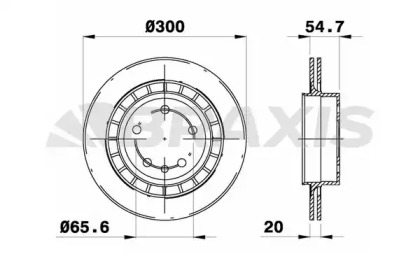 Тормозной диск BRAXIS AE0624