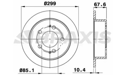 Тормозной диск BRAXIS AE0631