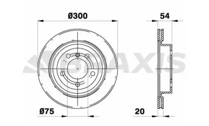 Тормозной диск BRAXIS AE0644