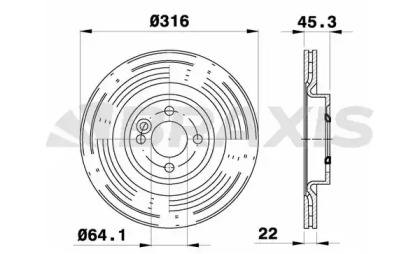 Тормозной диск BRAXIS AE0664